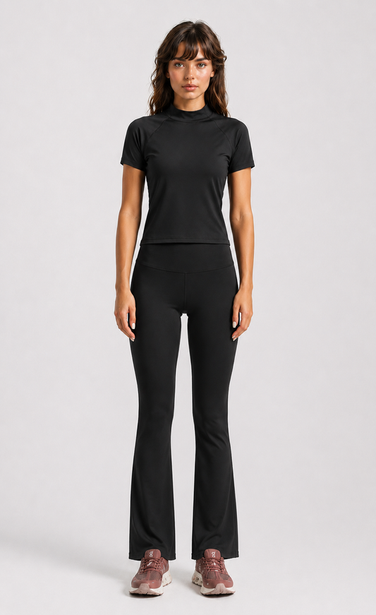High-Waist Wide Leg Legging