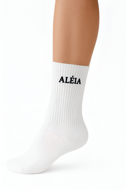 Solid Comfortable Cotton Crew Socks 3 Pairs