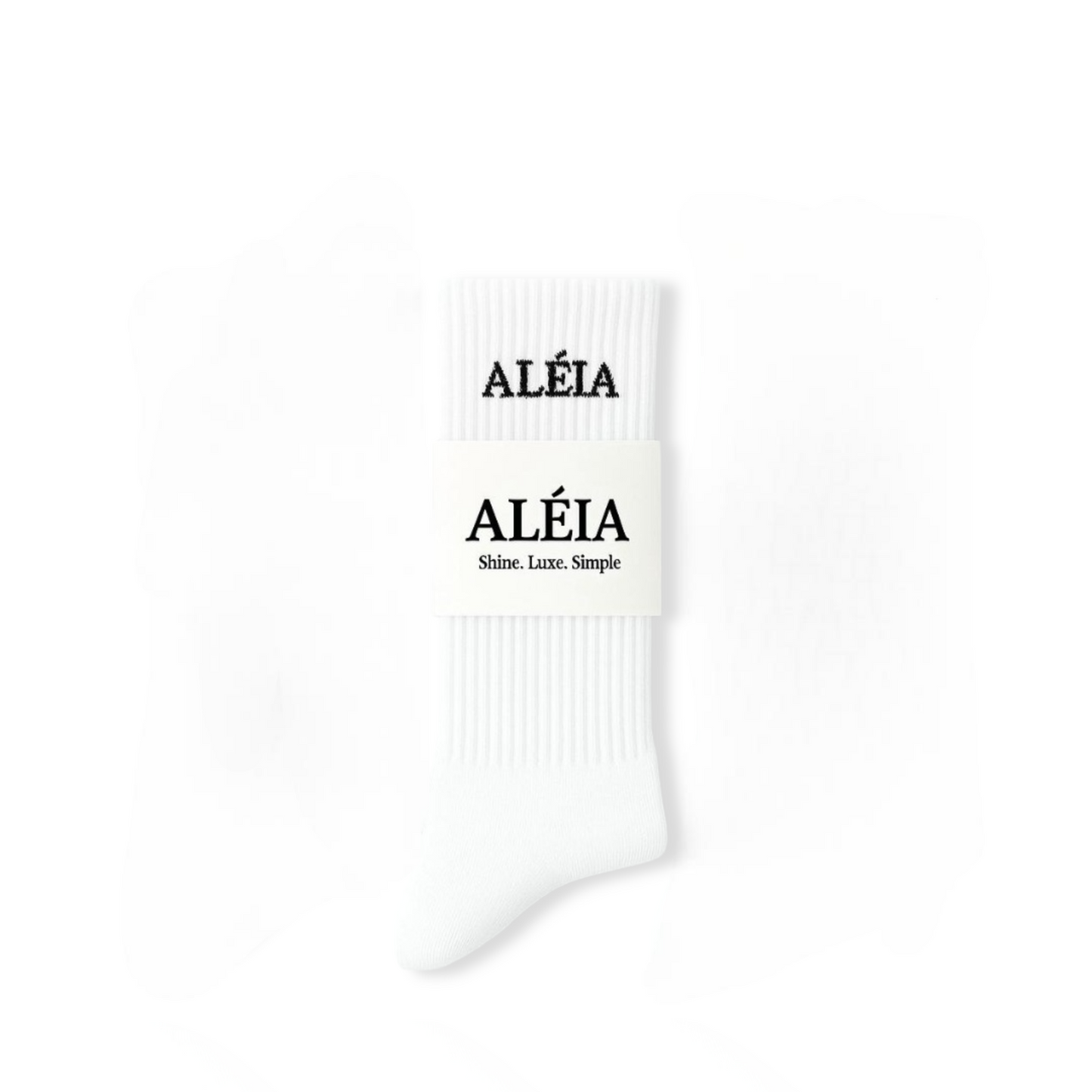 Solid Comfortable Cotton Crew Socks 1 Pair